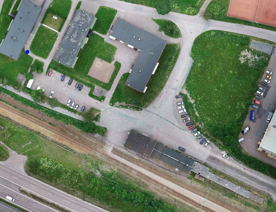 Översiktsbild över stationsområdet
