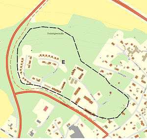 Karta över Källberget
