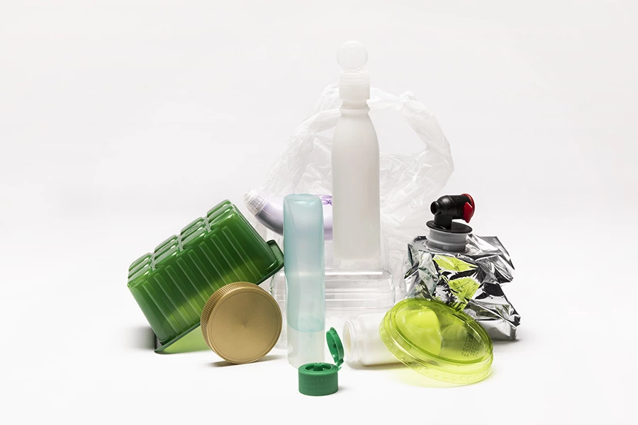 Plastf&ouml;rpackningar. Foto: Avfall Sverige