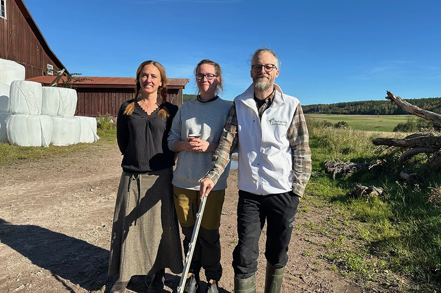 Anna Hagström, Finley Blackburn och Emil Nilzon, lärare på Dahlander kunskapscentrum i Säter