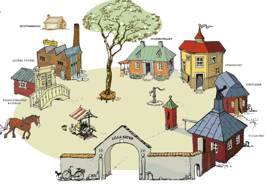 illustration lilla säter