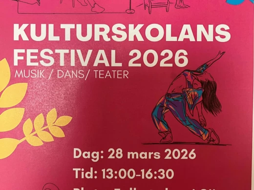 Kulturskolans festival 2026 - affisch