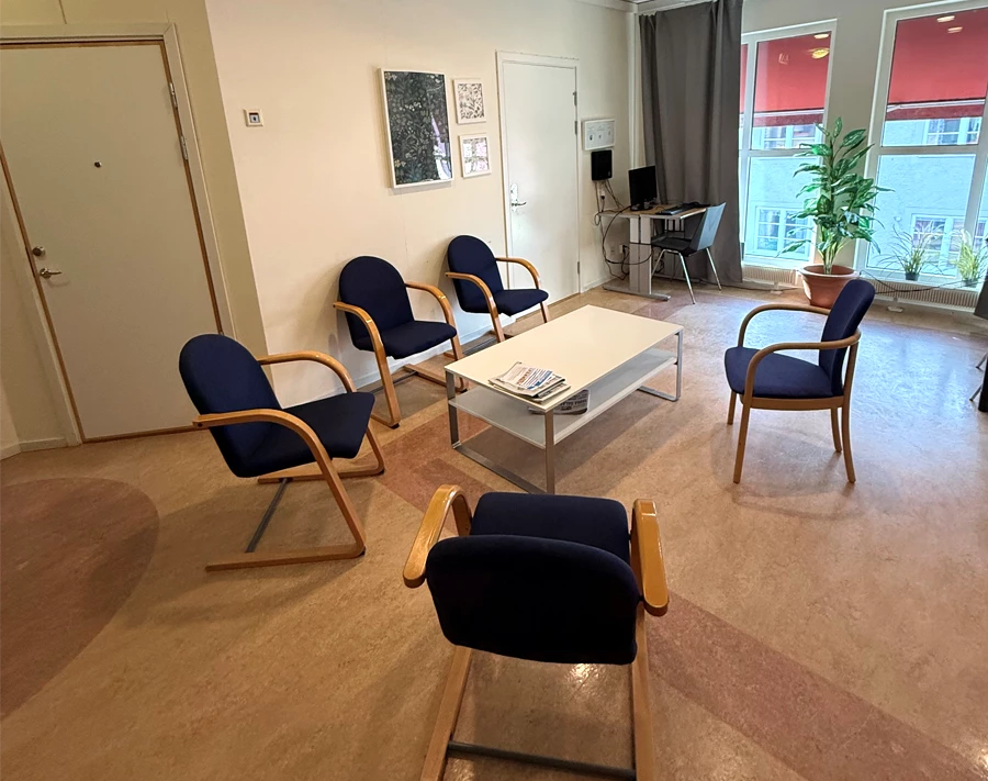 Bild på ett väntrum